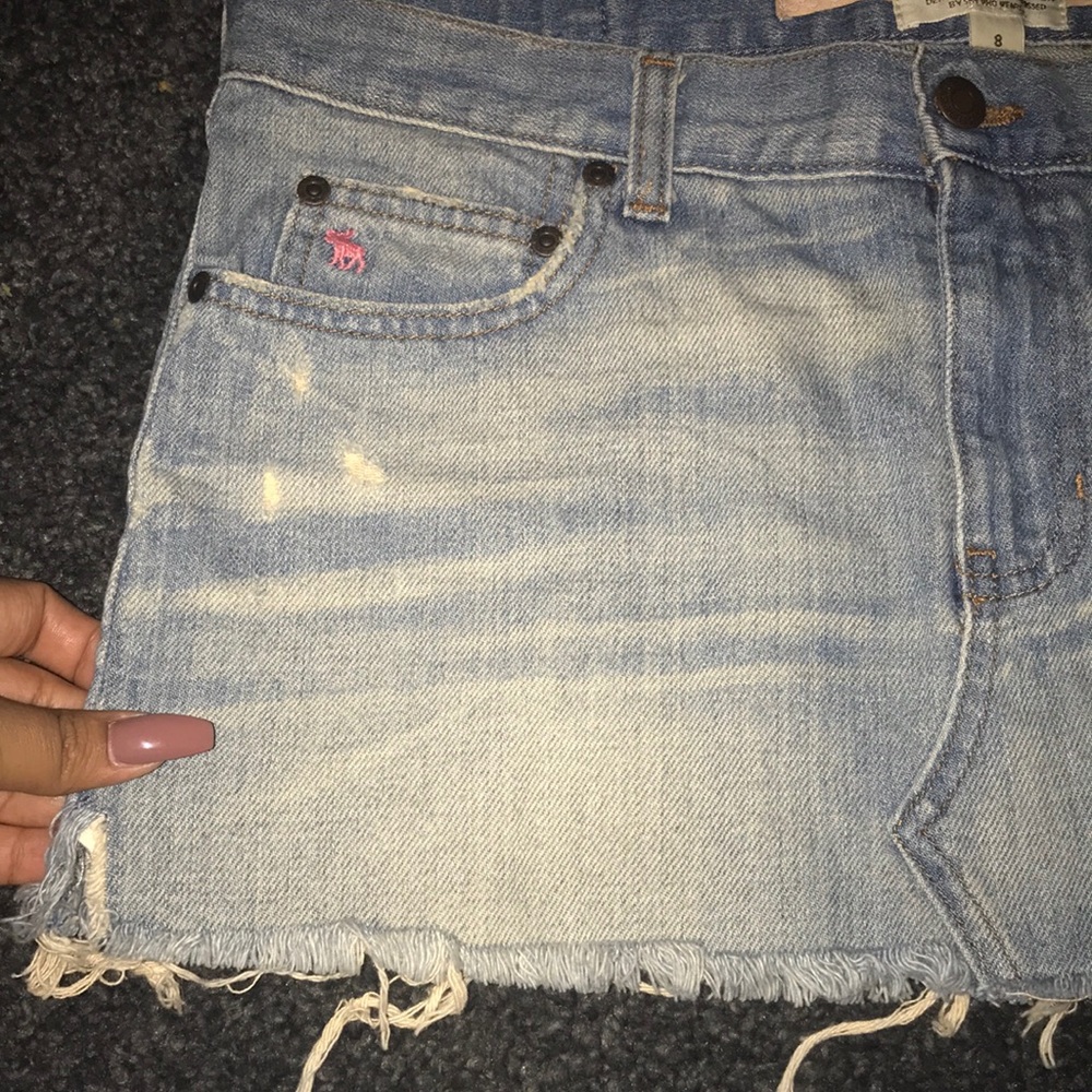 Abercrombie & Fitch Jean Skirt Size 8 - Picture 3 of 7